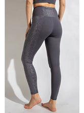 Load image into Gallery viewer, Charcoal Croc Yoga Leggings