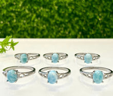 Load image into Gallery viewer, Stone Larimar White Bronze Ring
