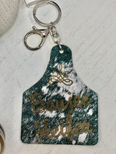 Load image into Gallery viewer, Large Ear Tag Keychain