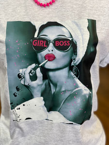Lipstick Girl Boss Graphic Tee