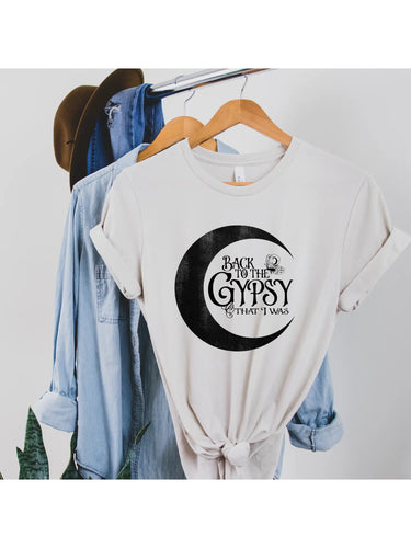 Back to the Gypsy Heather Oatmeal Graphic Tee