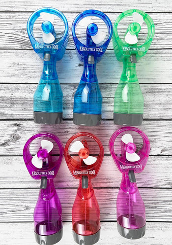 Portable Water Bottle Mister Spray Fan