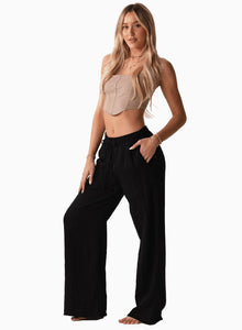 Black Cabana Pants