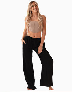 Black Cabana Pants