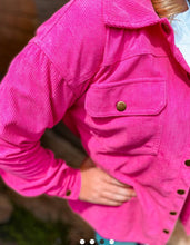 Load image into Gallery viewer, Pink Cadillac Corduroy Shacket