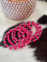 Load image into Gallery viewer, Angela Catirina Jones Beaded Pretty in Pink 3pc Stretch Bracelet Set