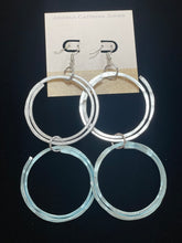 Load image into Gallery viewer, Angela Catirina Jones Large Double Hoop Earrings