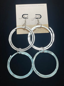 Angela Catirina Jones Large Double Hoop Earrings