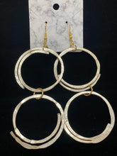 Load image into Gallery viewer, Angela Catirina Jones Large Double Hoop Earrings