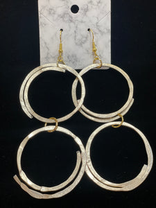 Angela Catirina Jones Large Double Hoop Earrings