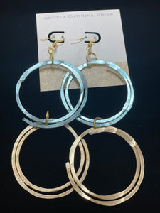 Angela Catirina Jones Large Double Hoop Earrings