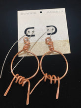 Load image into Gallery viewer, Angela Catirina Jones Medium Round Barbed Wire Earrings