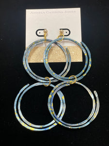 Angela Catirina Jones Large Double Hoop Earrings