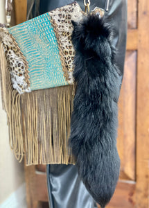 Large Coyote Tail Keychain