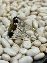 Load image into Gallery viewer, Huge Genuine Smoky Quartz Sterling Silver Ring