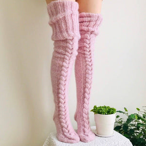 Winter Sexy Long Knit Socks