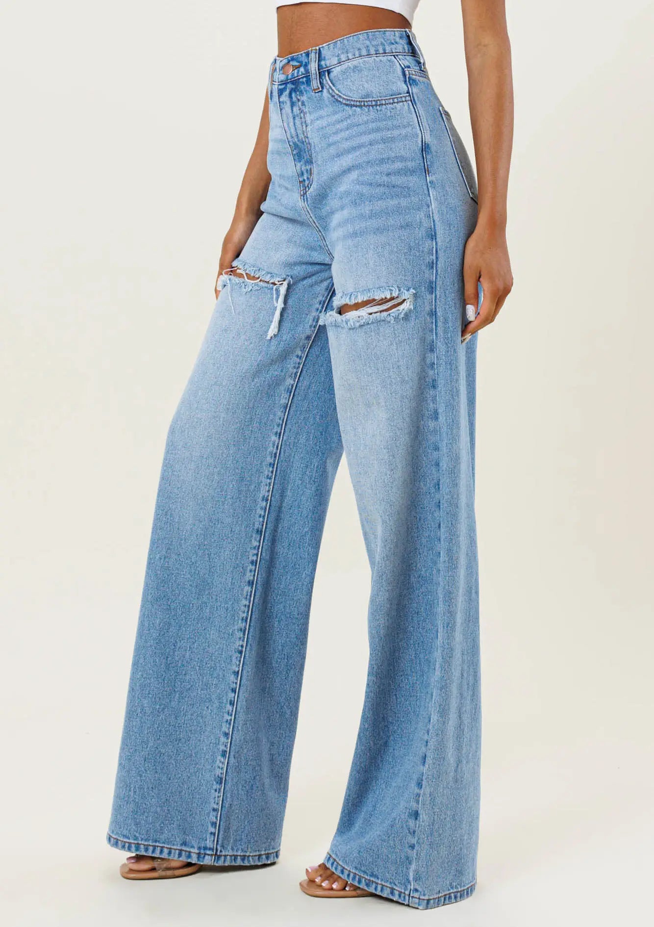 Kahlani Denim Patch Jeans