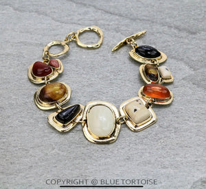 Fashion Stone Toggle Bracelet