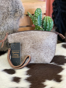 American Darling Hide Make Up Bag Wristlet