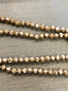 Crystal Beaded 60” Necklace