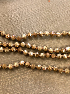 Crystal Beaded 60” Necklace